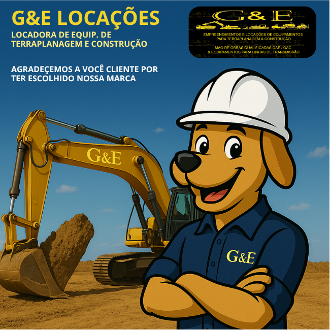 Operador de máquinas trabalhando em obra